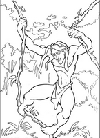 kolorowanka Tarzan do wydruku malowanka Disney numer 38